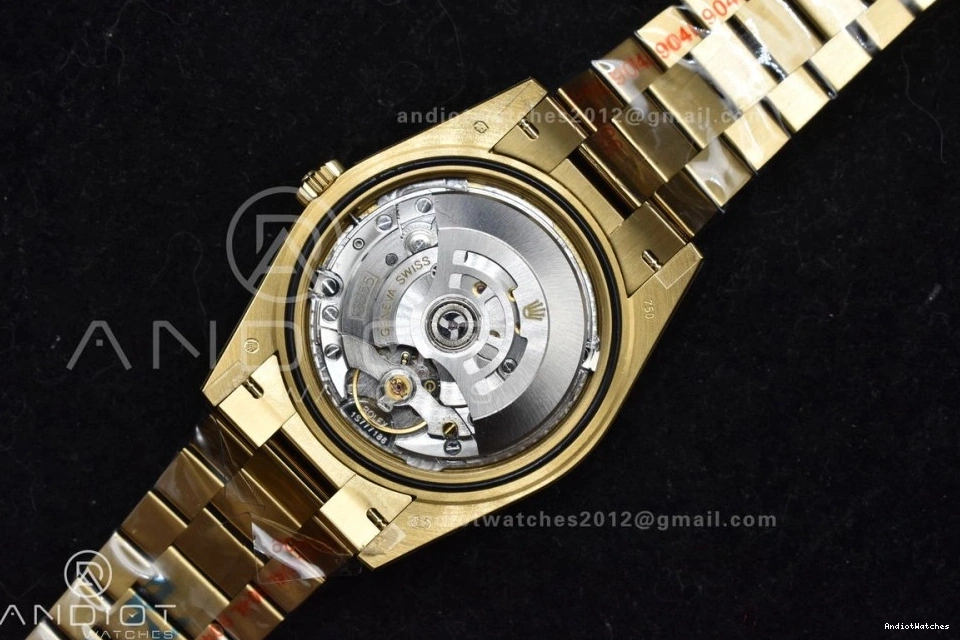 Diamond DayDate GoAnywhere Markers Bracelet Weight President YG Gold Dial A3255 904L Gain 723 V Steel GMF 40 On 0906